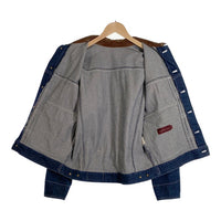 CHAPS RALPH LAUREN チャｯプス ラルフローレン デニムジャケット インディゴ 襟コーデュロイ バックルバック Size M 福生店