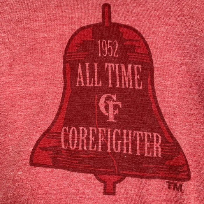 CORE FIGHTER コアファイター 霜降り 染み込みプリント Tシャツ レッド サンプル 2 Size M 相当 福生店