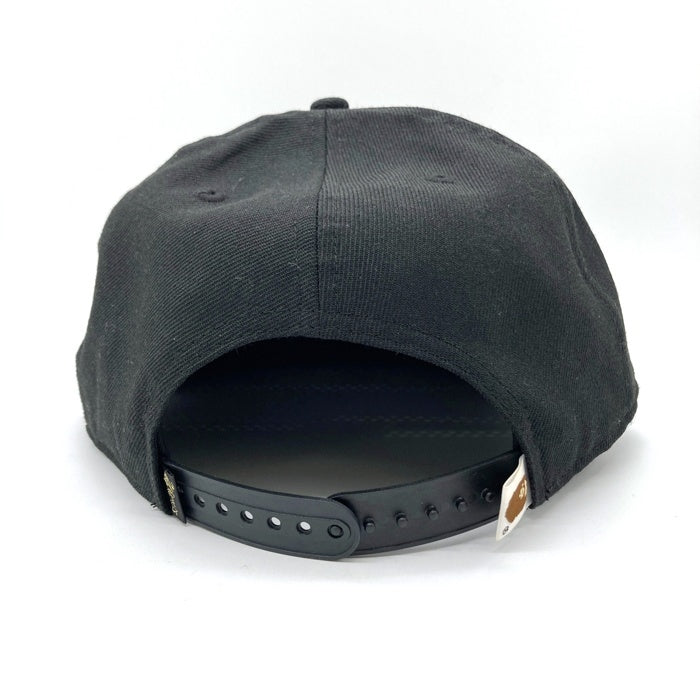 A BATHING APE アベイシングエイプ 24karats トゥエンティーフォーカラッツ New Era ニューエラ サル刺繍 型押し 9FIFTY キャップ 帽子 ブラック×ゴールド sizeF -2 瑞穂店