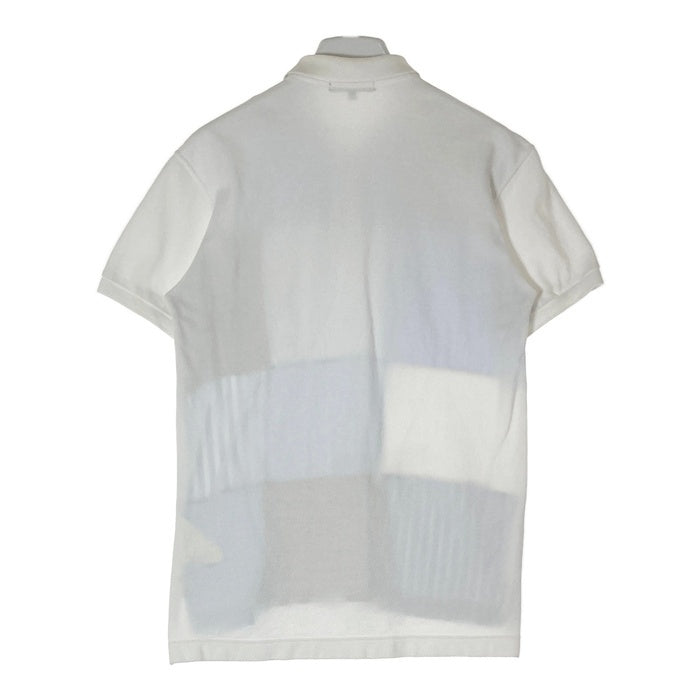 COMME des GARCONS HOMME コムデギャルソンオム ストライプ パッチワーク 半袖ポロシャツ ホワイト sizeS 瑞穂店