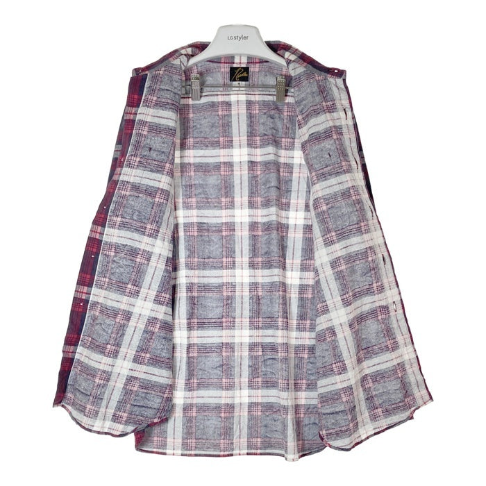 Needles ニードルス BG169 チェック柄 ネルシャツ 長袖シャツ レッド sizeM 瑞穂店