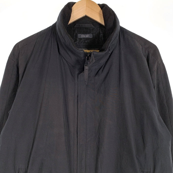 PERRY ELLIS PORTFOLIO ペリーエリス ポートフォリオ コットン ナイロン ジップアップジャケット ブラック 古着 Size L 福生店