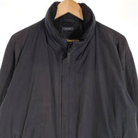 PERRY ELLIS PORTFOLIO ペリーエリス ポートフォリオ コットン ナイロン ジップアップジャケット ブラック 古着 Size L 福生店