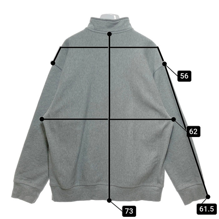 Carhartt WIP カーハートワークインプログレス Half Zip American Script Sweat ハーフジップ プルオーバースウェットトレーナー グレー Size XL 瑞穂店