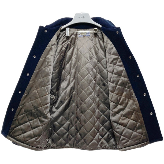 Whitesvill ホワイツビル レターマン ウールメルトンジャケット スタジャン ネイビー WV10735 Size 38 瑞穂店