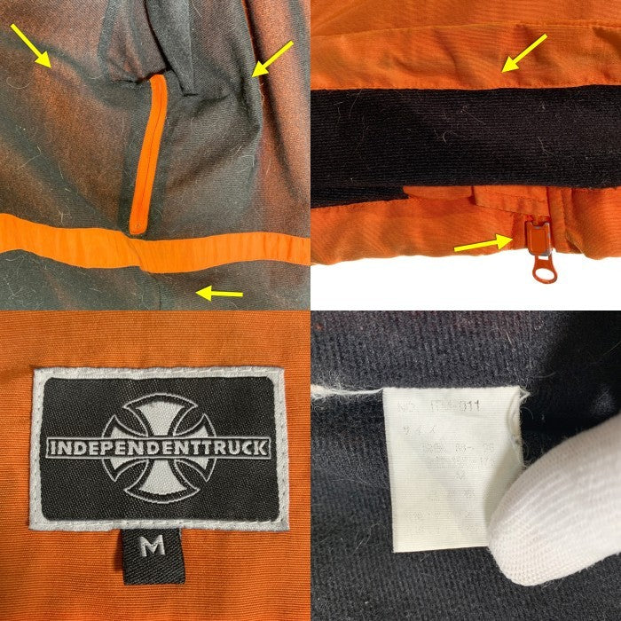 90's INDEPENDENT TRUCK インデペンデントトラック ナイロンジャケット オレンジ 刺繡 Size M 福生店