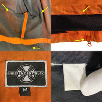 90's INDEPENDENT TRUCK インデペンデントトラック ナイロンジャケット オレンジ 刺繡 Size M 福生店