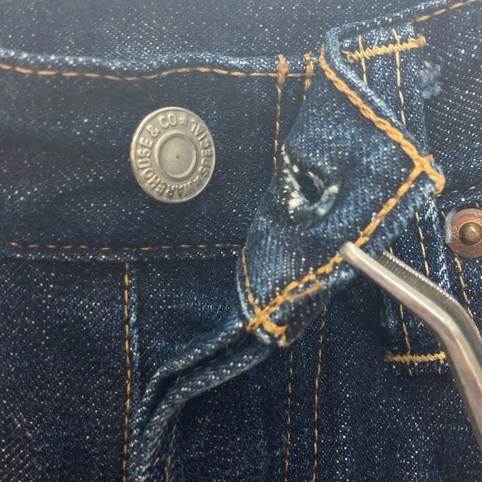 WAREHOUSE ウエアハウス 1100 ボタンフライ デニムパンツ ジーンズ 牛パッチ インディゴ Size 28×32 瑞穂店