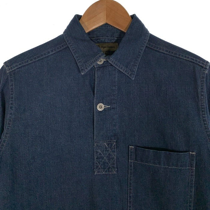 Nigel Cabourn ナイジェルケーボン プルオーバー デニムシャツ インディゴ 8020010006 Size 46 福生店