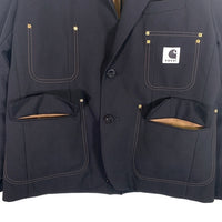 sacai サカイ 24SS Carhartt WIP カーハート Suiting Bonding Jacket スーチングボンディングジャケット リバーシブル ブラック 24-03387M Size 2 福生店