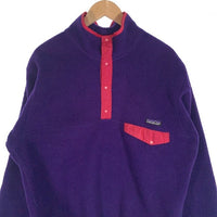 90's patagonia パタゴニア スナップT プルオーバーフリースジャケット パープル ピンク USA製 25530 F0 Size M 福生店