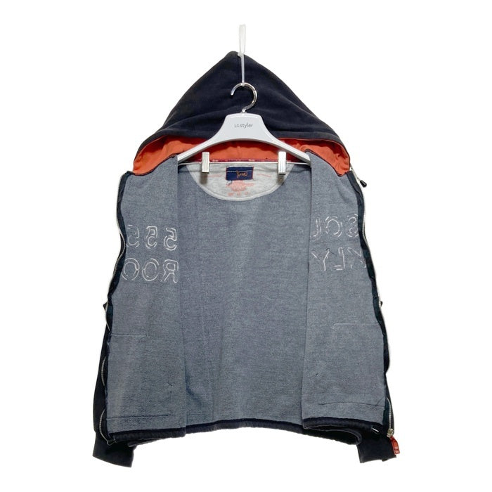 ~00's TRIPLE FIVE SOUL トリプルファイブソウル ジップアップ スウェットパーカー ブラック ワッペン Size M 瑞穂店