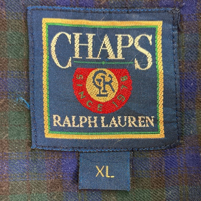 CHAPS Ralph Lauren チャップス ラルフローレン クレイジーパターン 長袖シャツ ネイビー sizeXL 瑞穂店