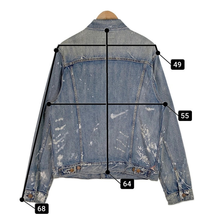 DENIM&SUPPLY RALPH LAUREN デニム&サプライ ラルフローレン デニムトラッカージャケット USED/ペンキ加工 インディゴ Size L 福生店