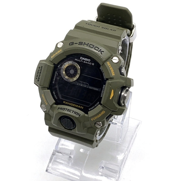 CASIO カシオ G-SHOCK RANGEMAN レンジマン 電波ソーラー クォーツ腕時計 デジタル オリーブ GW9400-3 海外モデル 福生店