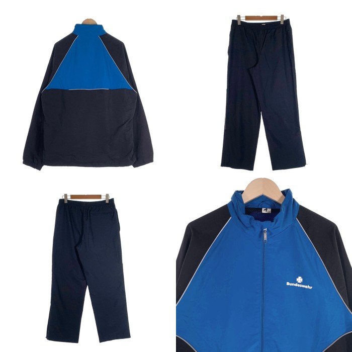 ドイツ軍 BUNDESWEHR トレーニング ウォームアップジャケット パンツ セット ブルー ブラック Size M 福生店