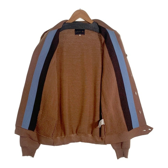 The Duffer of St. George ザ ダファー オブ セントジョージ SUEDE YARDIE CARDIE スエード ヤーディー カーディー ニットカーディガン ブラウン Size L 福生店