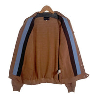 The Duffer of St. George ザ ダファー オブ セントジョージ SUEDE YARDIE CARDIE スエード ヤーディー カーディー ニットカーディガン ブラウン Size L 福生店