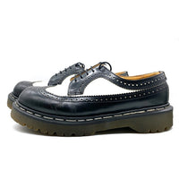 Dr.Martens ドクターマーチン ウィングチップ レザーシューズ ブラック ホワイト イングランド製 3989/34 Size UK 8 (約27cm) 福生店