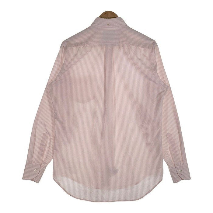 Drake's ドレイクス EASYDAY ストライプボタンダウンシャツ ホワイト ピンク 長袖 Size 16-41 福生店