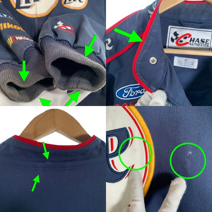 MILLER LITE ミラーライト NASCAR ナスカー ジップアップ レーシング ジャケット ネイビー Size XL 福生店