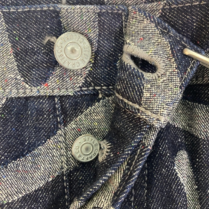 EVISU エヴィス Lot 7550 カモメジャガード総柄 デニムハーフパンツ インディゴ size34 瑞穂店