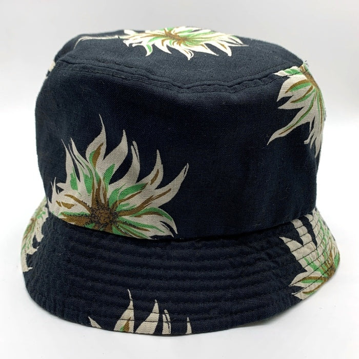 CALEE キャリー 21SS flower pattern linen bucket hat フラワーパターン リネン バケットハット ブラック 福生店