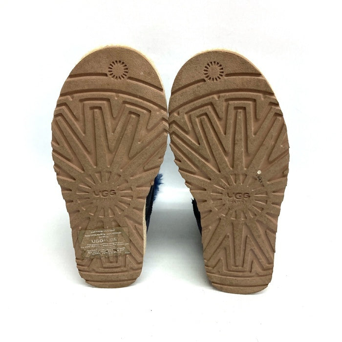 UGG アグ 1006493 W SELENE セリーヌ ショート ムートンブーツ  ネイビーsize25cm 瑞穂店