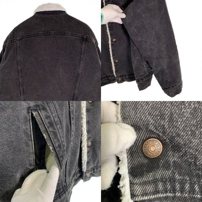 80`s Levi`s リーバイス ブラックデニム ボアジャケット USA製 70609 0270 Size XL 福生店