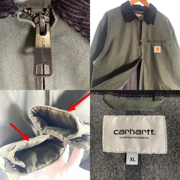 Carhartt WIP カーハート ワークインプログレス DETROIT JACKET デトロイト ジャケット 裏ブランケット カーキ I028424 Size XL 福生店