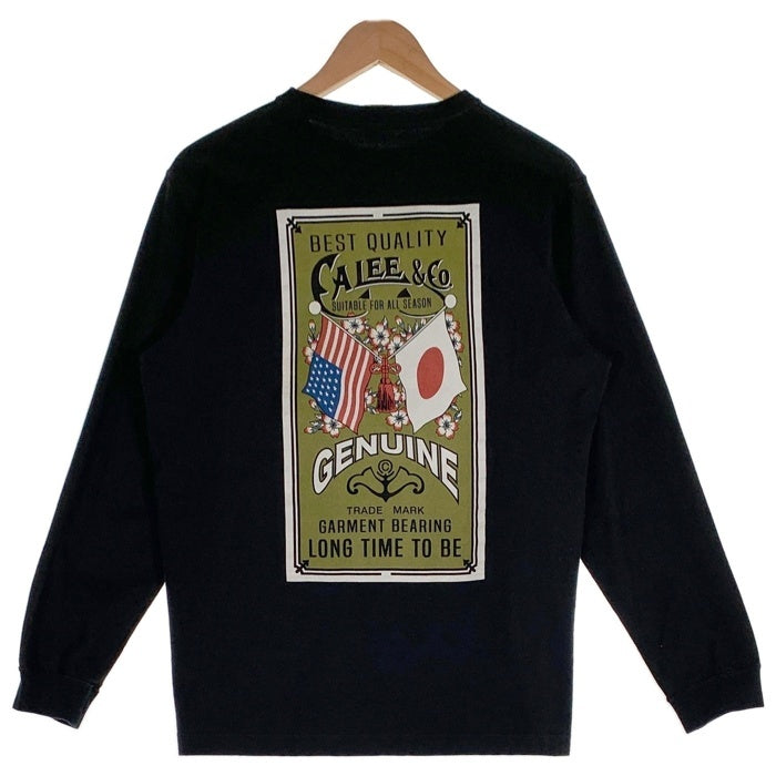 CALEE キャリー コットン ロンT ロングスリーブ 長袖 Tシャツ ブラック Size M 福生店