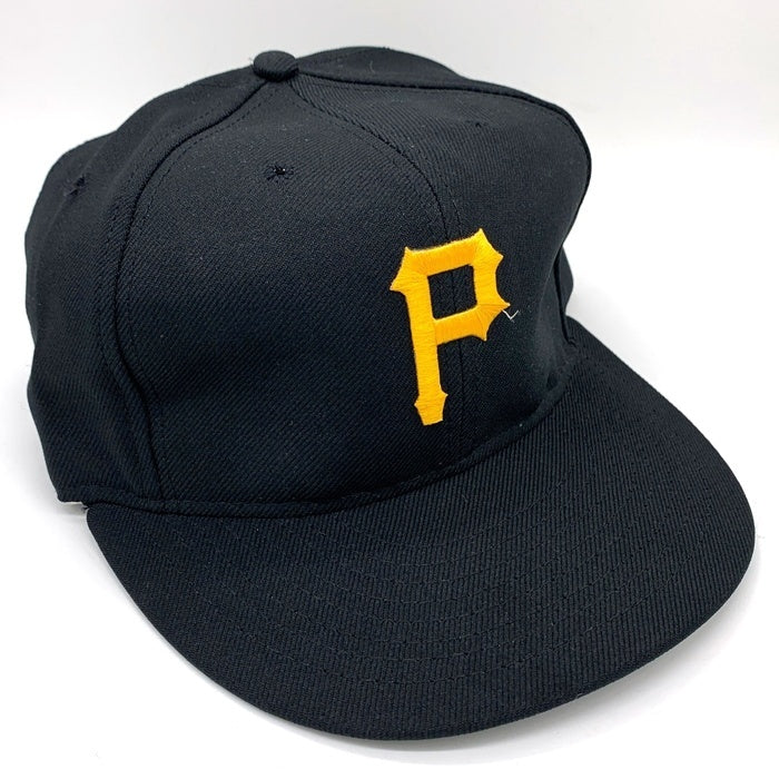 90's~ MLB ピッツバーグ・パイレーツ スナップバック ベースボールキャップ ブラック USA製 ANNCO 福生店