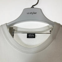 STUSSY ステューシー MIDNIGHT INSANITY グラフィック プリントTシャツ ホワイト sizeL ※シミあり 瑞穂店