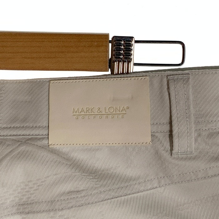 MARK&LONA マークアンドロナ FLOG 6PK Shorts ジャカード ショートパンツ ライトグレー MLM-4A-AT08 ゴルフ Size 48 福生店