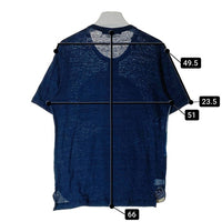 JUNYA WATANABE COMME des GARCONS MAN ジュンヤワタナベ コムデギャルソンマン WQ-T025 リネン パッチワークＴシャツ ネイビー sizeS 瑞穂店