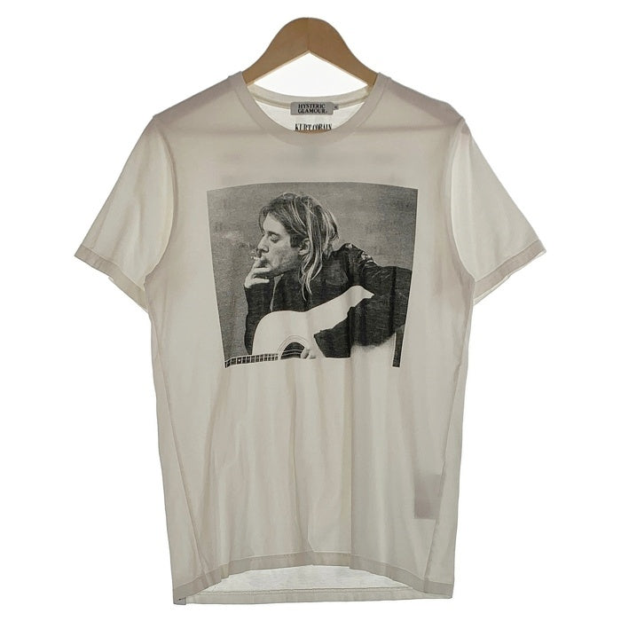 00’s HYSTERIC GLAMOUR ヒステリックグラマー KURT COBAIN カートコバーン 半袖 Tシャツ ホワイト 0294CT03 Size M 福生店