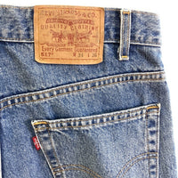 Levi's リーバイス 517 USA製 ボタン裏554 ブーツカット デニムパンツ インディゴ size34 瑞穂店