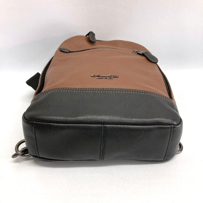COACH コーチ F37598 ワンショルダー ボディバッグ ブラウン 瑞穂店
