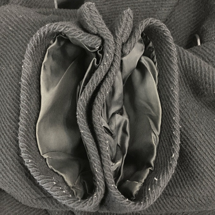 MENS TENORAS メンズティノラス ウール ダブルブレスト ロングコート ジャケット ブラック Size XL 瑞穂店