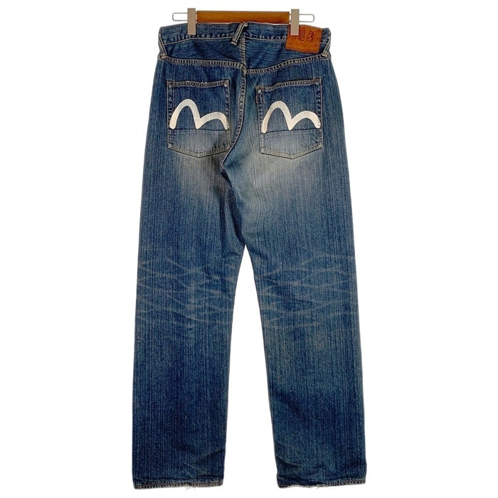 EVISU エヴィス Lot.2001 No.3 ストレート デニムパンツ カモメペイント インディゴ Size 38×32 福生店