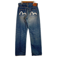 EVISU エヴィス Lot.2001 No.3 ストレート デニムパンツ カモメペイント インディゴ Size 38×32 福生店
