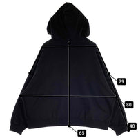 SAINT Mxxxxxx セントマイケル HOODIE RIBON SAINT BLACK プルオーバー フーディー スウェットパーカー ブラック SM-YS1-0000-039 Size L 福生店