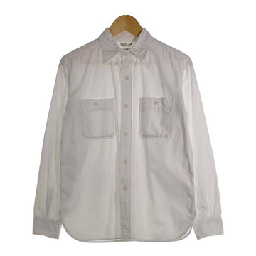 WAREHOUSE ウエアハウス 3035 TRIPLE STITCH WORK SHIRT LOOSE-FIT ワークシャツ 長袖 ホワイト マチ付き Size 36 福生店