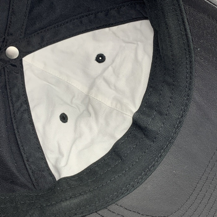 SUPREME シュプリーム 21SS Leather Visor 6-Panel Cap レザーバイザー 6パネルキャップ ブラック 福生店