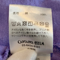 CAPTAINS HELM キャプテンズヘルム Under The Influence TEE 発砲プリント Tシャツ パープル CH22-SS-T13 Size M 福生店
