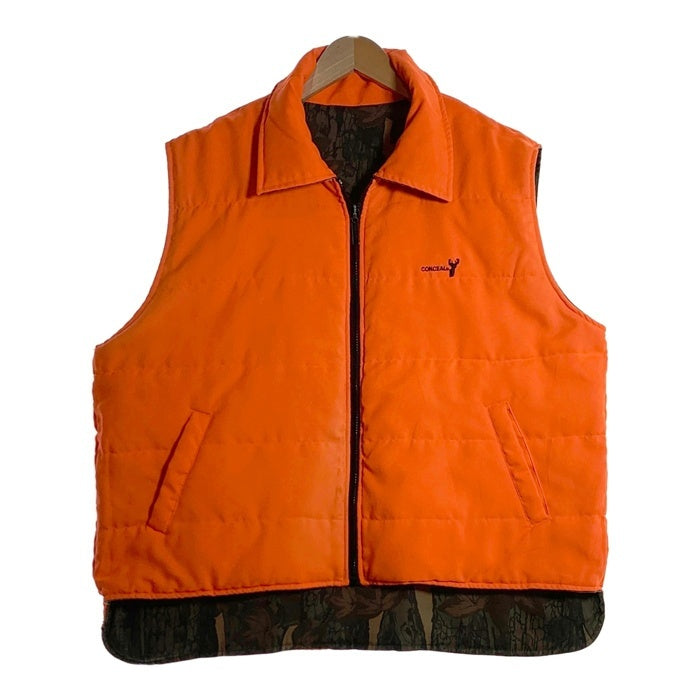 WINCHESTER ウィンチェスター リバーシブルベスト リアルツリー オレンジ 中綿 TREBARK Size XL 福生店