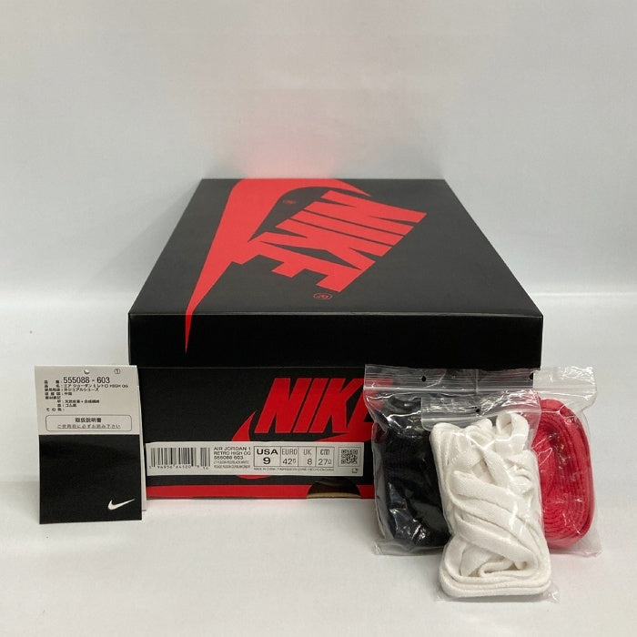 NIKE ナイキ 555088-603 スニーカー Air Jordan 1 High OG Light Fusion Red レッド 27cm 瑞穂店