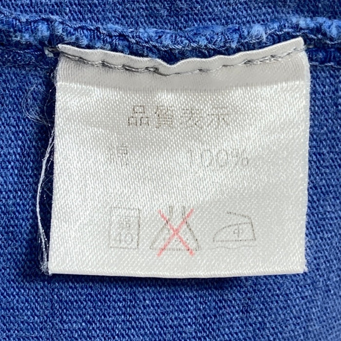 bitch skatebords ビッチ スケートボードズ 90's 首元ストライプ 胸ワンポイント Tシャツ ブルー sizeL 瑞穂店