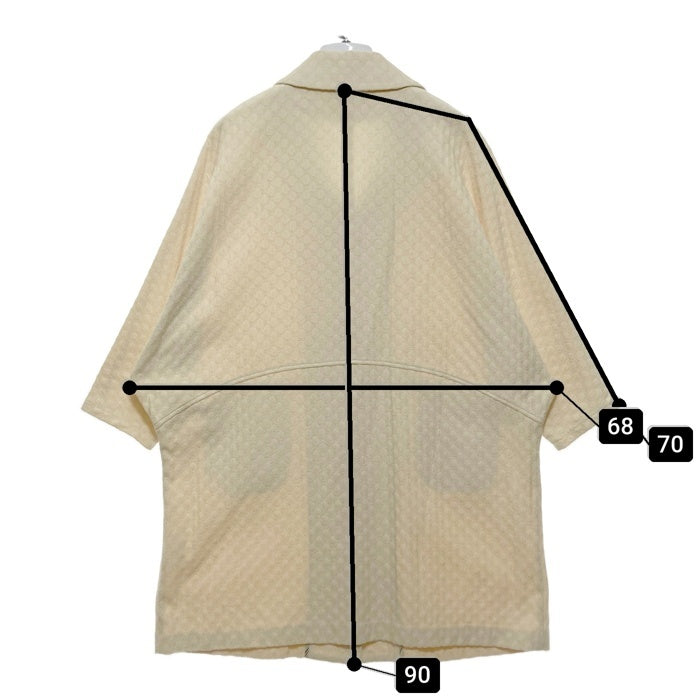 Jocomomola ホコモモラ コットン オーバーコート クリーム size40 瑞穂店
