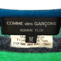 COMME ddes GARCONS HOMME PLUS コムデギャルソンオムプリュス PF-T005 AD2020 マルチボーダー 再構築Tシャツ ブラック sizeM 瑞穂店